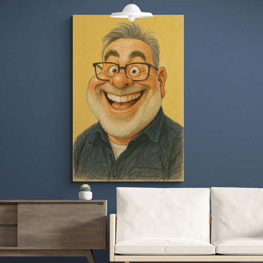 🎁 Caricatura ta pe tablou – 3 stiluri la alegere