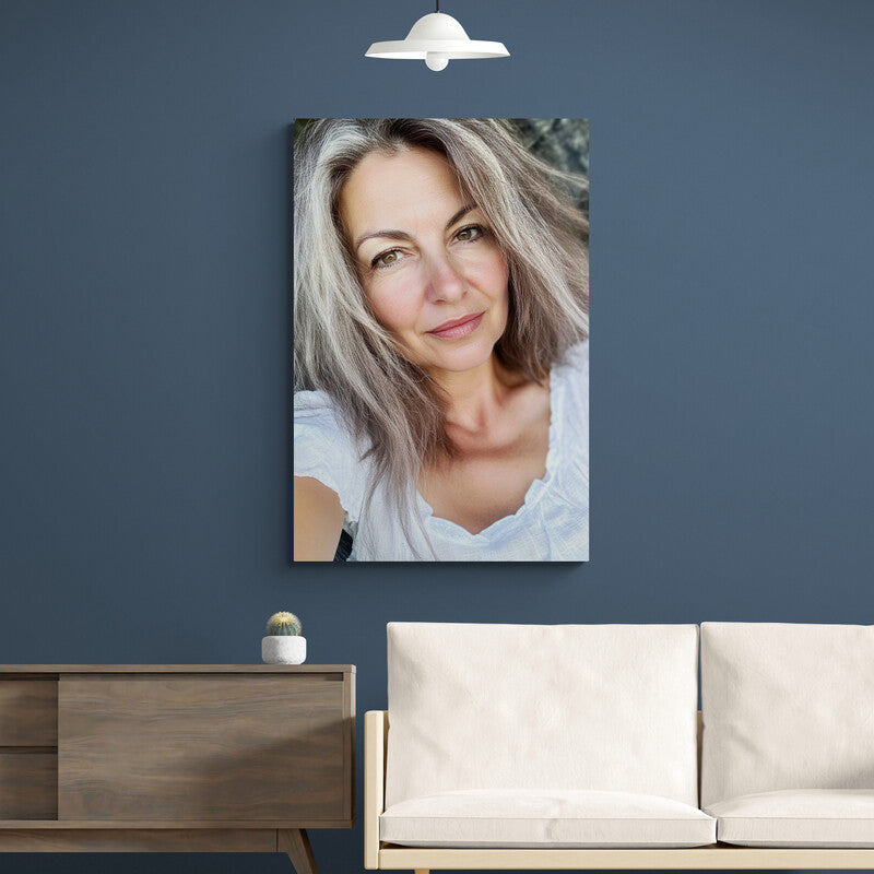 Tablou personalizat cu poza ta, tip portret
