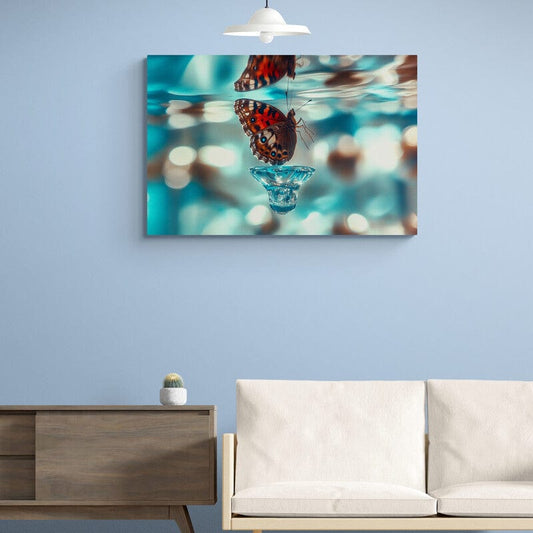 Tablou Canvas - Fluture Sub Apa