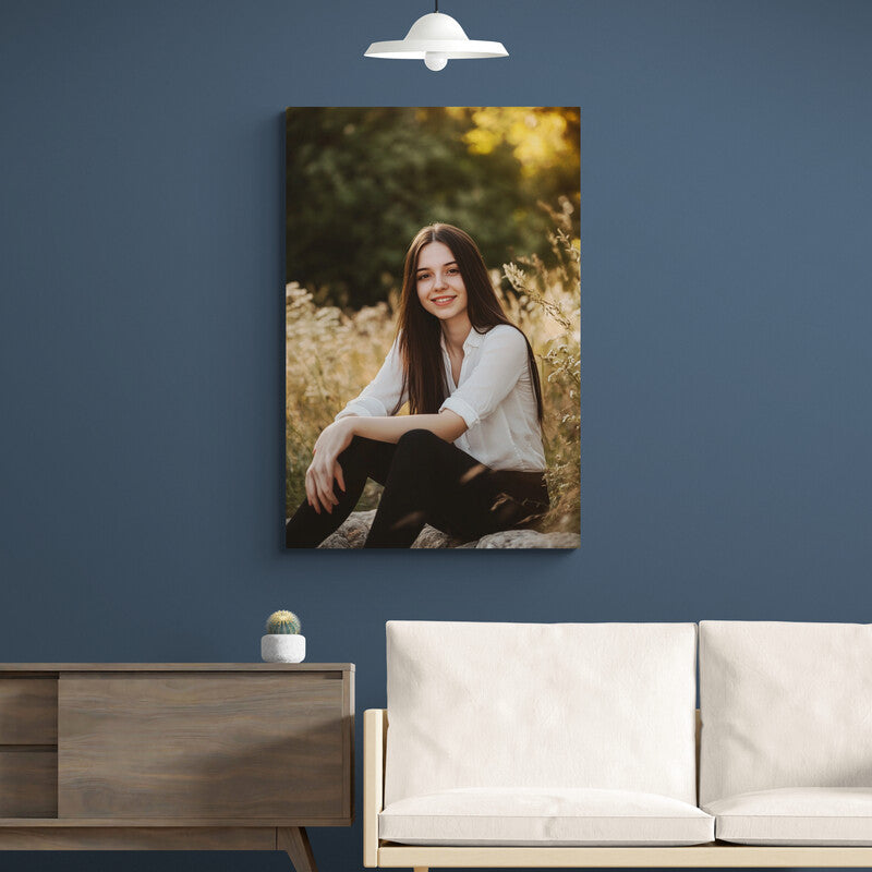 Tablou personalizat cu poza ta, tip portret