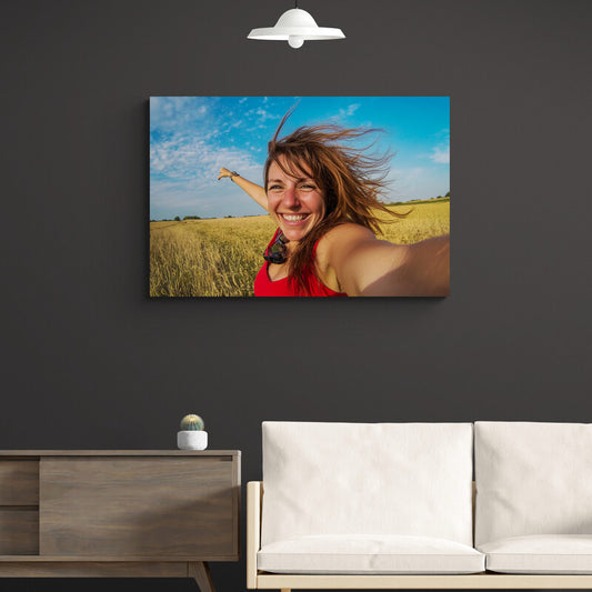 Tablou personalizat cu poza ta, tip peisaj (landscape)