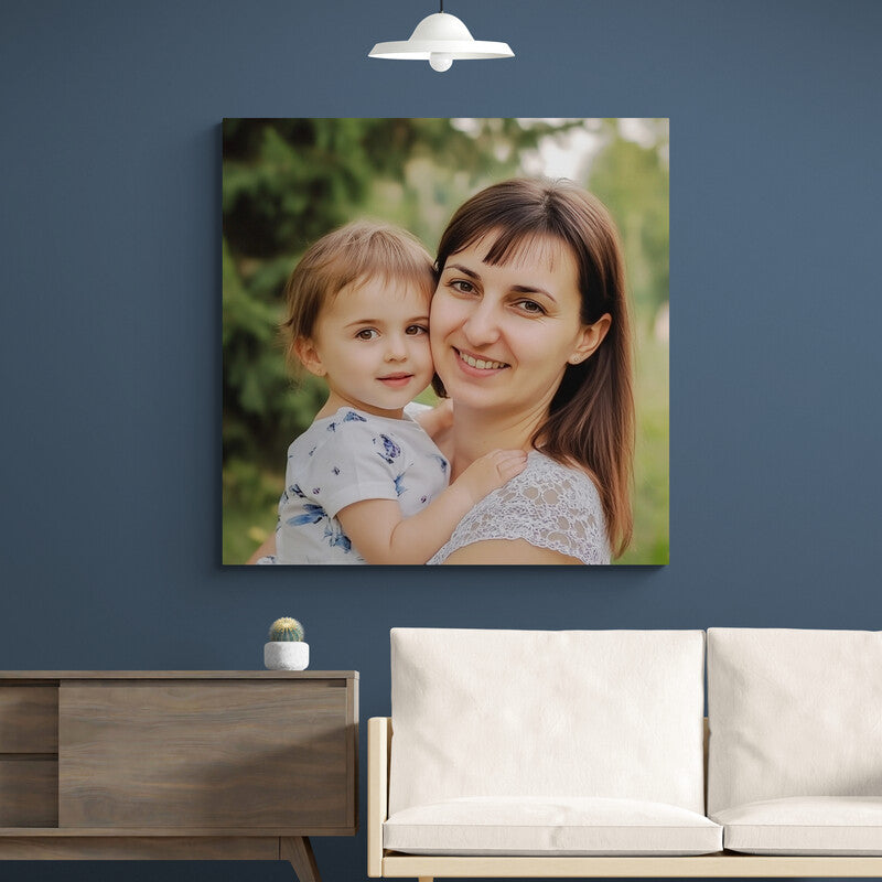 Tablou personalizat cu poza ta, model patrat