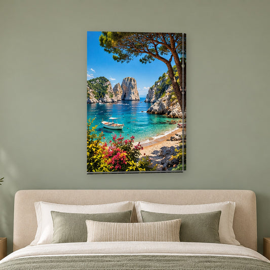 Tablou decorativ - Capri, Frumusete naturala pe perete, in camera - Zibo.ro