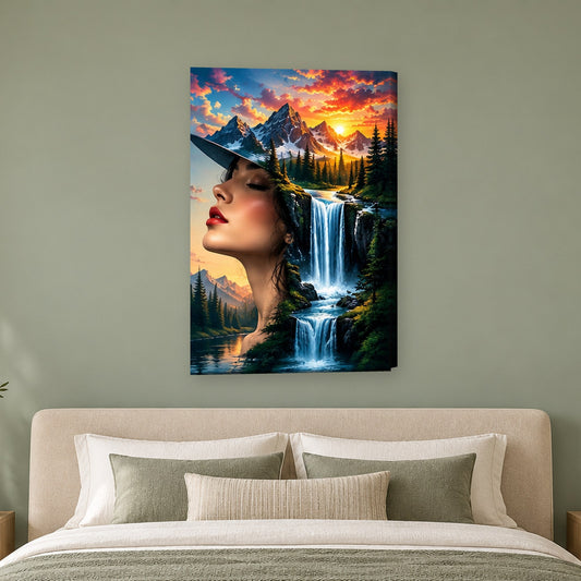 Tablou decorativ - Cascada din Vis pe perete, in camera - Zibo.ro
