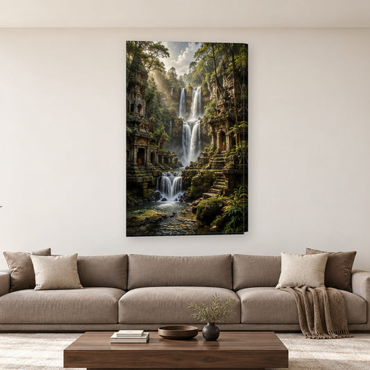 Tablou decorativ - Cascadele Templului pe perete, in camera - Zibo.ro