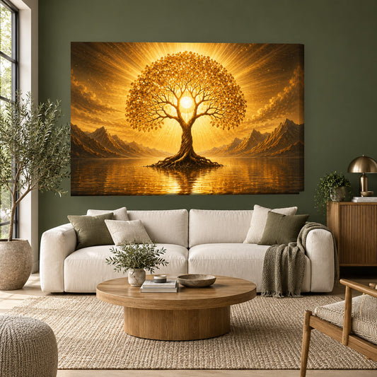 Tablou decorativ - Copacul Soarelui pe perete, in camera - Zibo.ro