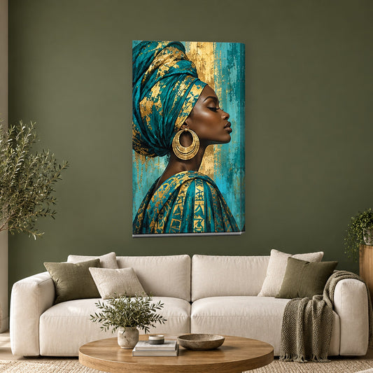 Tablou decorativ - Eleganta abanos pe perete, in camera - Zibo.ro