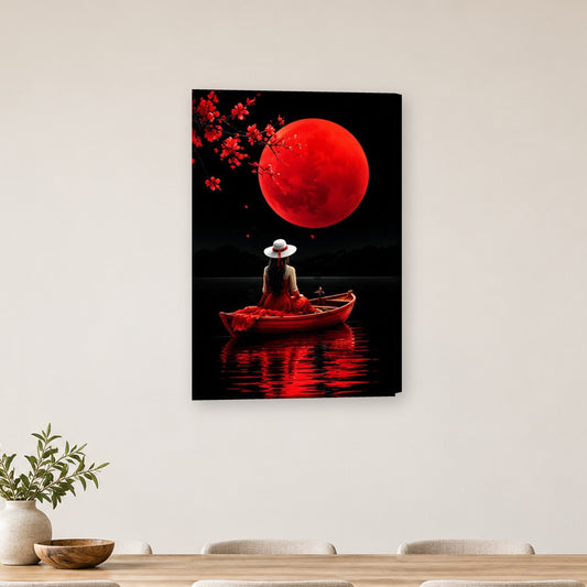 Tablou decorativ - Femeia cu felinar pe ponton pe perete, in camera - Zibo.ro