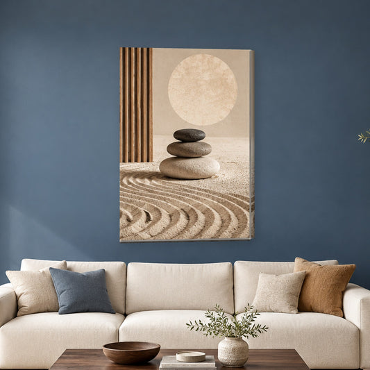 Tablou decorativ - Gradina zen pe perete, in camera - Zibo.ro