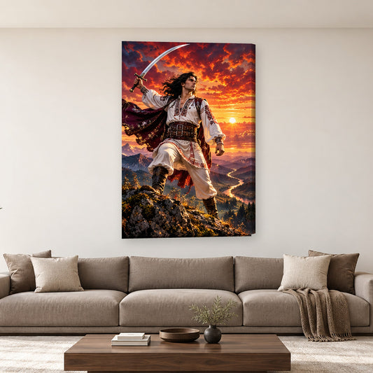 Tablou decorativ - Greuceanu pe perete, in camera - Zibo.ro