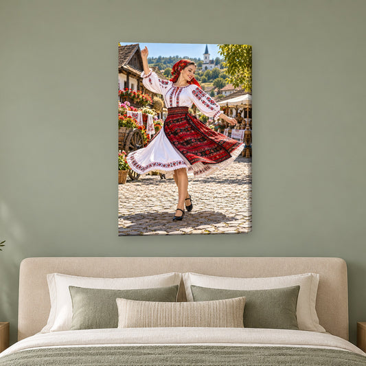 Tablou decorativ - Hora la asfintit pe perete, in camera - Zibo.ro