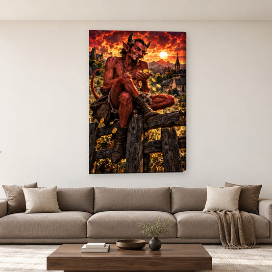 Tablou decorativ - Necuratul pe perete, in camera - Zibo.ro