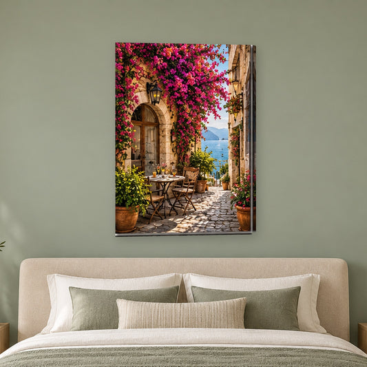 Tablou decorativ - O terasa in Italia pe perete, in camera - Zibo.ro
