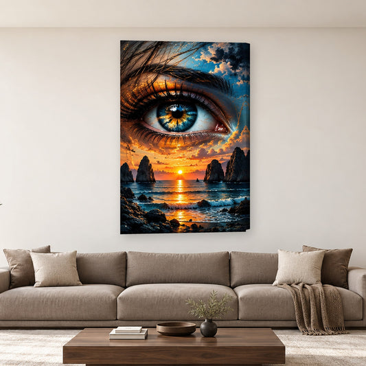 Tablou decorativ - Ochiul Marii pe perete, in camera - Zibo.ro