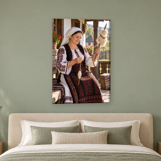 Tablou decorativ - Poarta de iarna pe perete, in camera - Zibo.ro