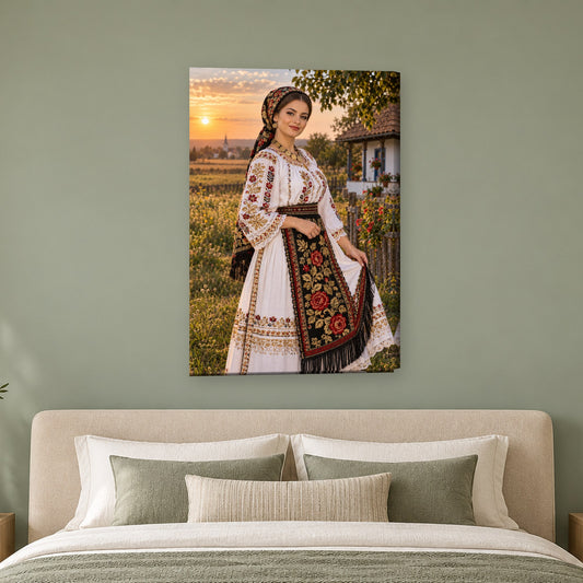 Tablou decorativ - Poarta satului pe perete, in camera - Zibo.ro
