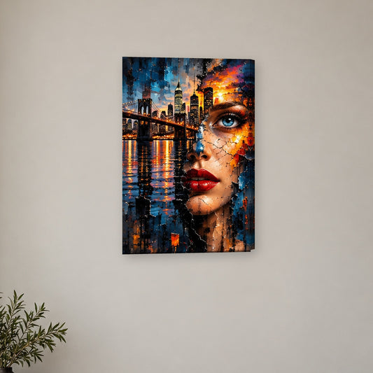 Tablou decorativ - Podul cu Lumini pe perete, in camera - Zibo.ro