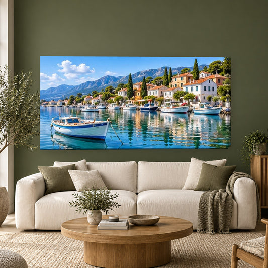 Tablou decorativ - Port linistit pe perete, in camera - Zibo.ro
