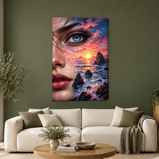 Tablou decorativ - Privirea peste Faleze pe perete, in camera - Zibo.ro