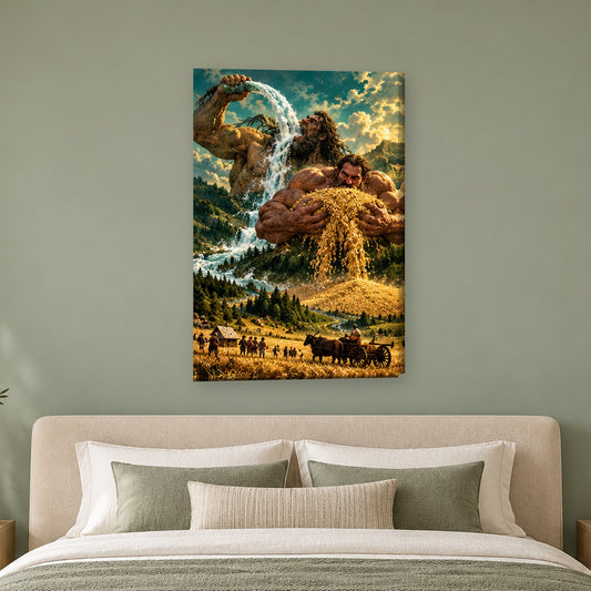 Tablou decorativ - Setila si Flamanzila pe perete, in camera - Zibo.ro