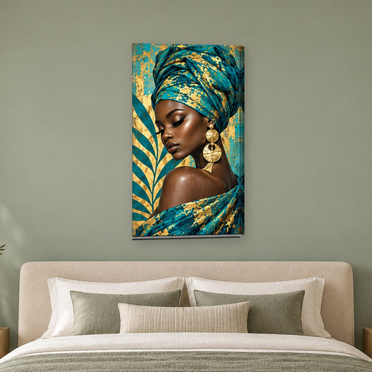 Tablou decorativ - Visare in turban pe perete, in camera - Zibo.ro