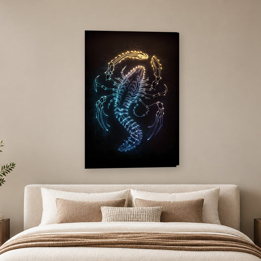 Tablou decorativ - Zodia Scorpion pe perete, in camera - Zibo.ro