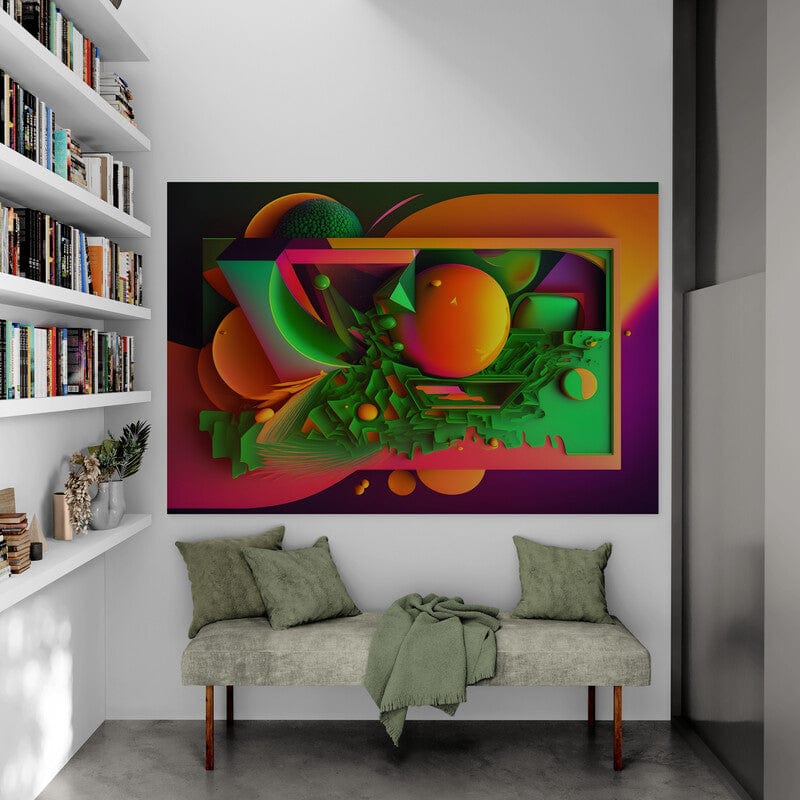 Tapet textil 1,5 X 2,2 m "Abstract mix de culori"