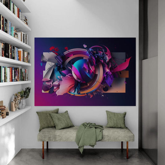 Tapet textil 1,5 X 2,2 m "abstract colorat"