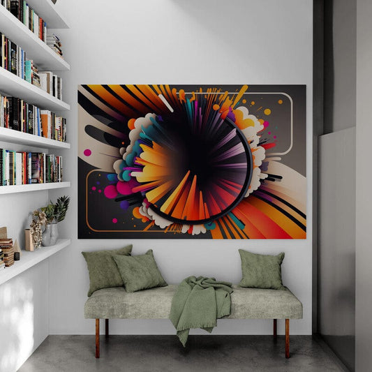 Tapet textil 1,5 X 2,2 m "Abstract multicolor"