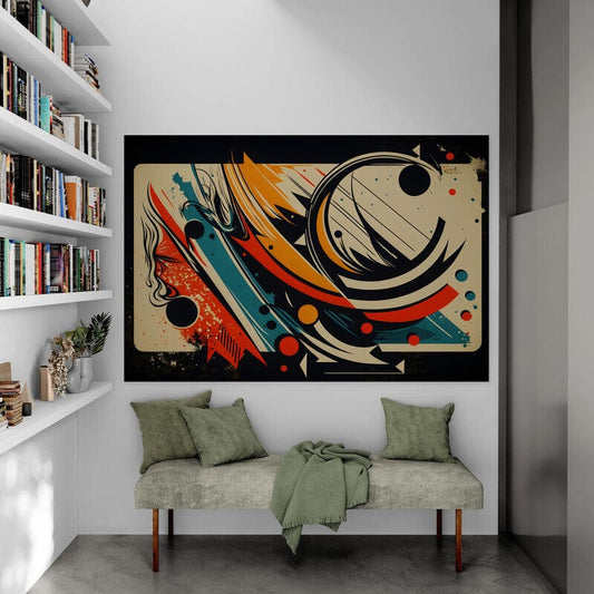 Tapet textil 1,5 X 2,2 m "Cerculete abstract"