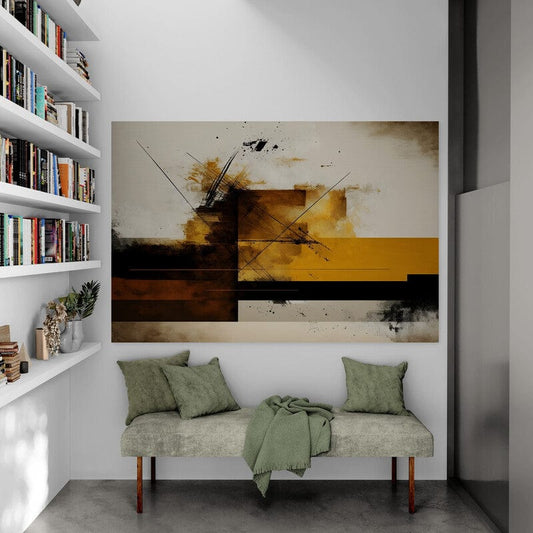 Tapet textil 1,5 X 2,2 m "Gold abstract"