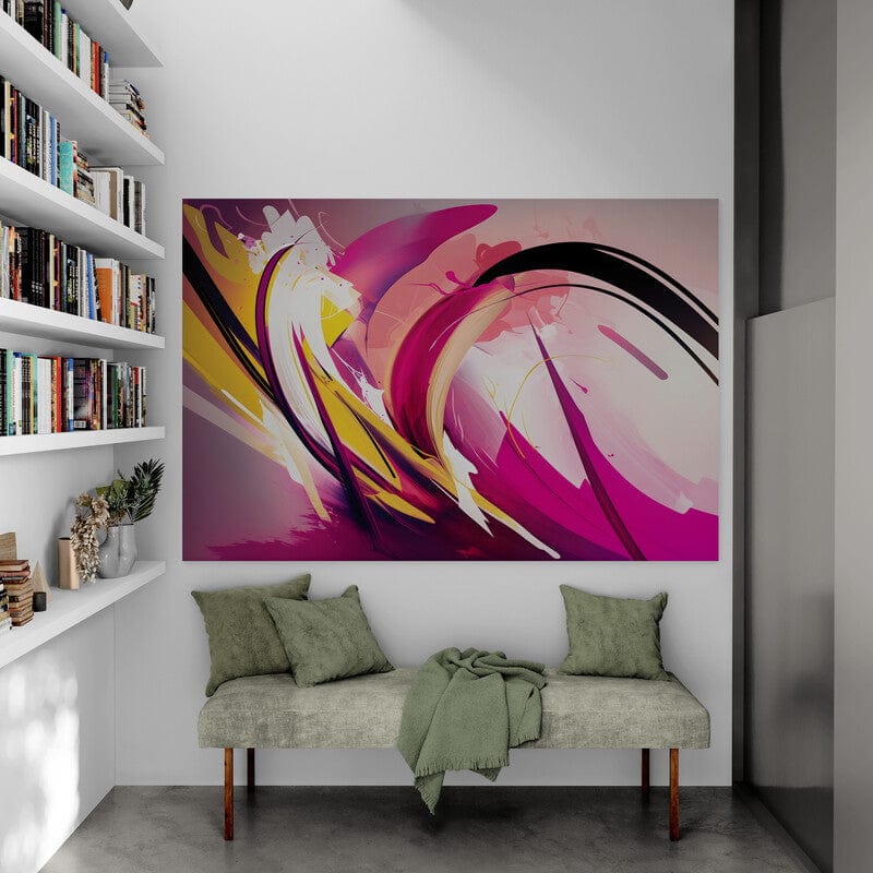 Tapet textil 1,5 X 2,2 m "Pink abstract"