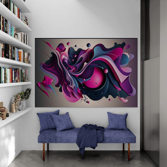 Tapet textil 1,5 X 2,2 m "Abstract of pink"