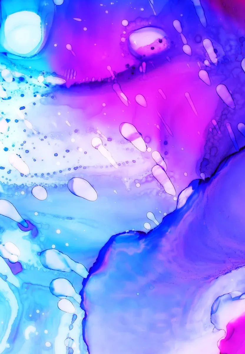 Tablou Canvas - Multi Peliculă Abstract Mov Spre Albastru