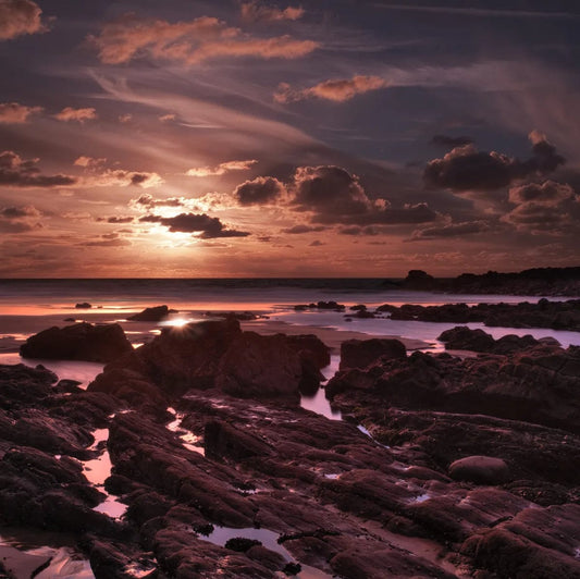 Tablou Canvas - Nori, Soare, Stanci