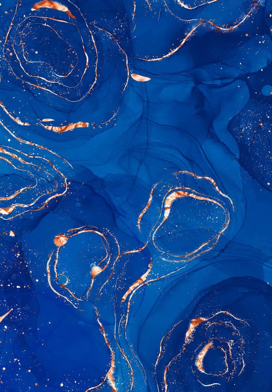 Tablou Canvas - Pata abstracta de culoare albastru inchis