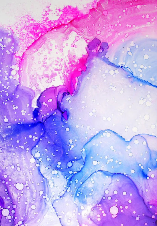 Tablou Canvas - Pelicula Abstract Roz Mov Albastru