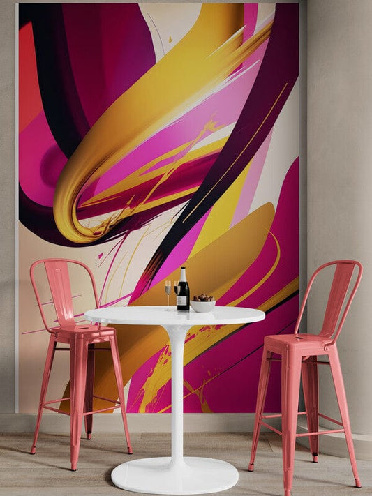 Tapet textil 1,5 X 2 m "Abstract auriu"