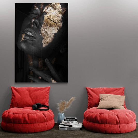 Tablou Canvas - Gold Black 1