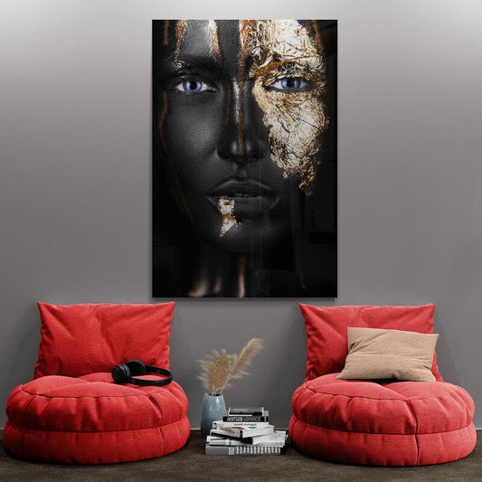 Tablou Canvas - Gold Black 2 Elegance