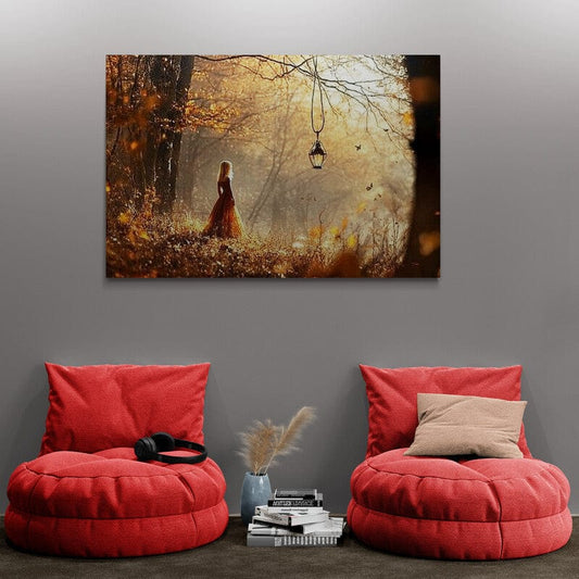 Tablou Canvas - Pierduta in padure