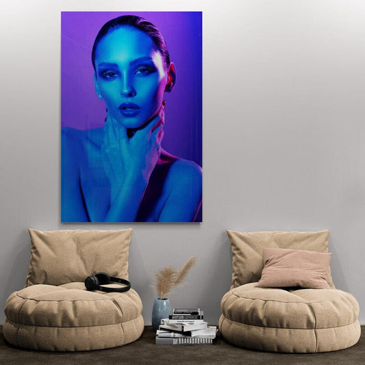 Tablou Canvas - Superba pe Albastru