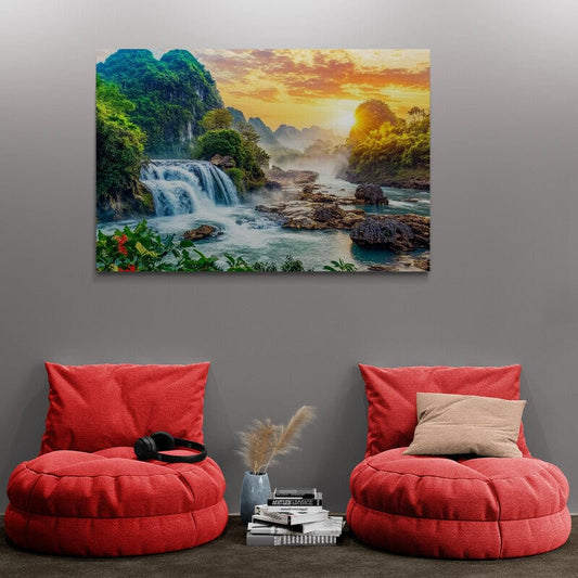 Tablou Canvas - Doua Cascade