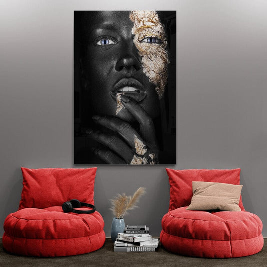 Tablou Canvas - Gold Black 3