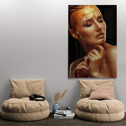 Tablou Canvas - Poleita cu Aur