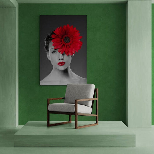 Tablou canvas - Ruj rosu