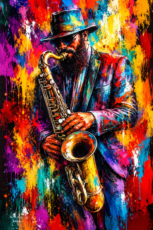 Tablou decorativ - Saxofonist