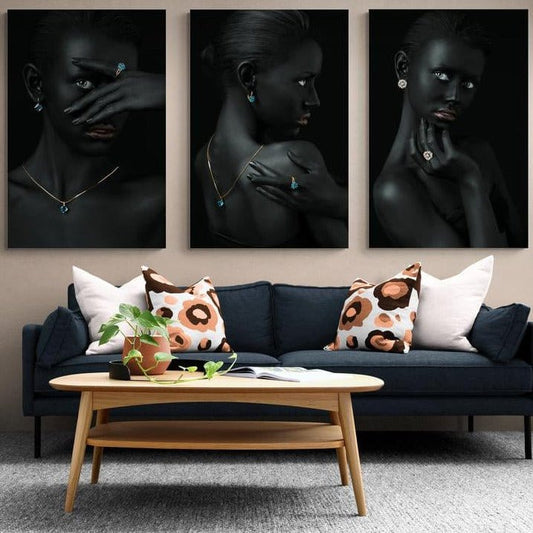 Set 3 Tablouri canvas - Trio women - Zibo.ro