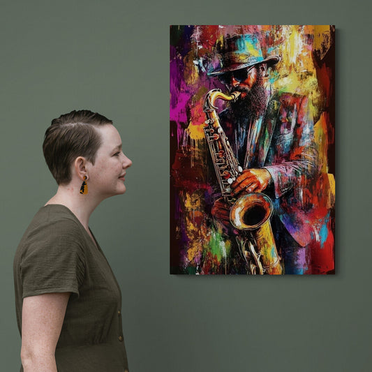 Tablou decorativ - Saxofonist