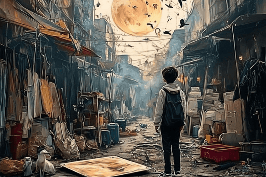 Tablou Canvas - Singur pe strada